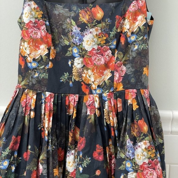 ASOS A-Line floral dress with crinolin size 4 - Picture 6 of 9